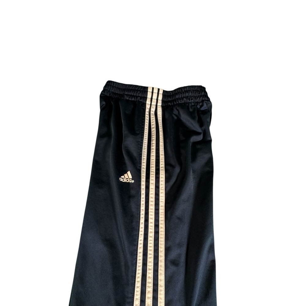 Adidas Youth Track Pants Navy Blue White 3-Stripes Size L 14/16 Athletic Fit - Picture 3 of 11